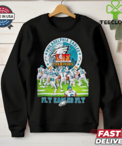 Philadelphia Eagles NFL LIX Super Bowl Champions 2024 Fly Eagles Fly stadium shirt