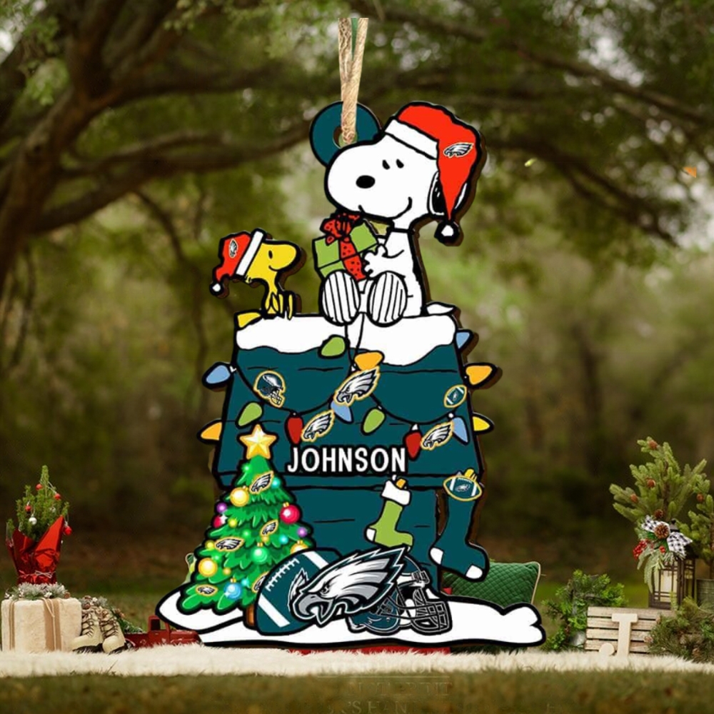 Philadelphia Eagles NFL Snoopy Ornament Personalized Christmas 2023 Holidays Philadelphia Eagles NFL Snoopy Ornament Personalized Christmas 2023 Holidays