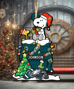 Philadelphia Eagles NFL Snoopy Ornament Personalized Christmas 2023 Holidays