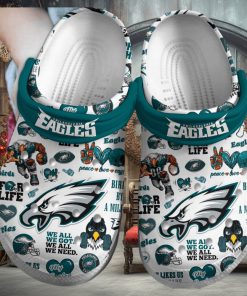 Philadelphia Eagles NFL Sport Crocs Crocband Clogs Shoes Comfortable For Men Women and Kids – Footwearelite Exclusive
