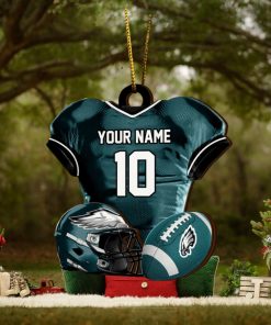 Philadelphia Eagles NFL Sport Ornament Custom Name And Number