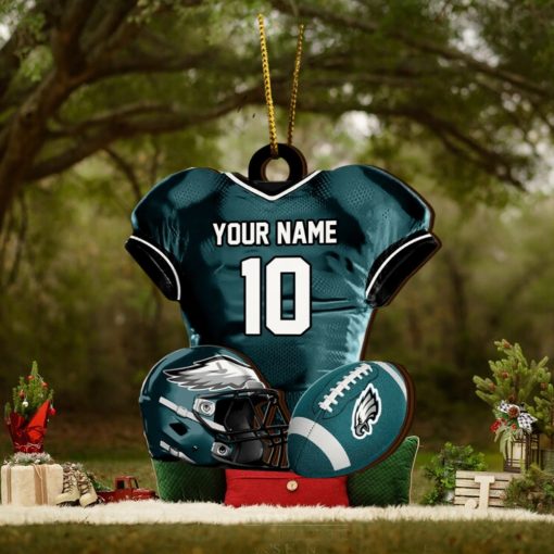 Philadelphia Eagles NFL Sport Ornament Custom Name And Number