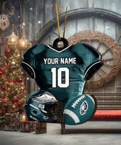 Philadelphia Eagles NFL Sport Ornament Custom Name And Number