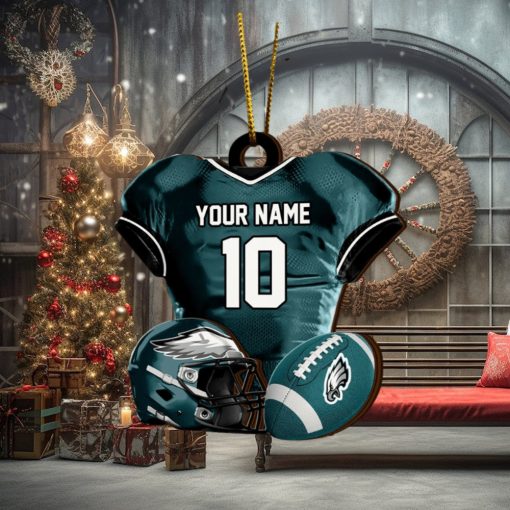 Philadelphia Eagles NFL Sport Ornament Custom Name And Number