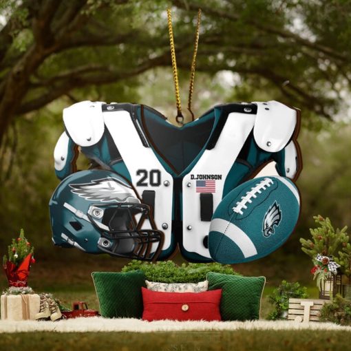 Philadelphia Eagles NFL Sport Ornament Custom Your Name And Number