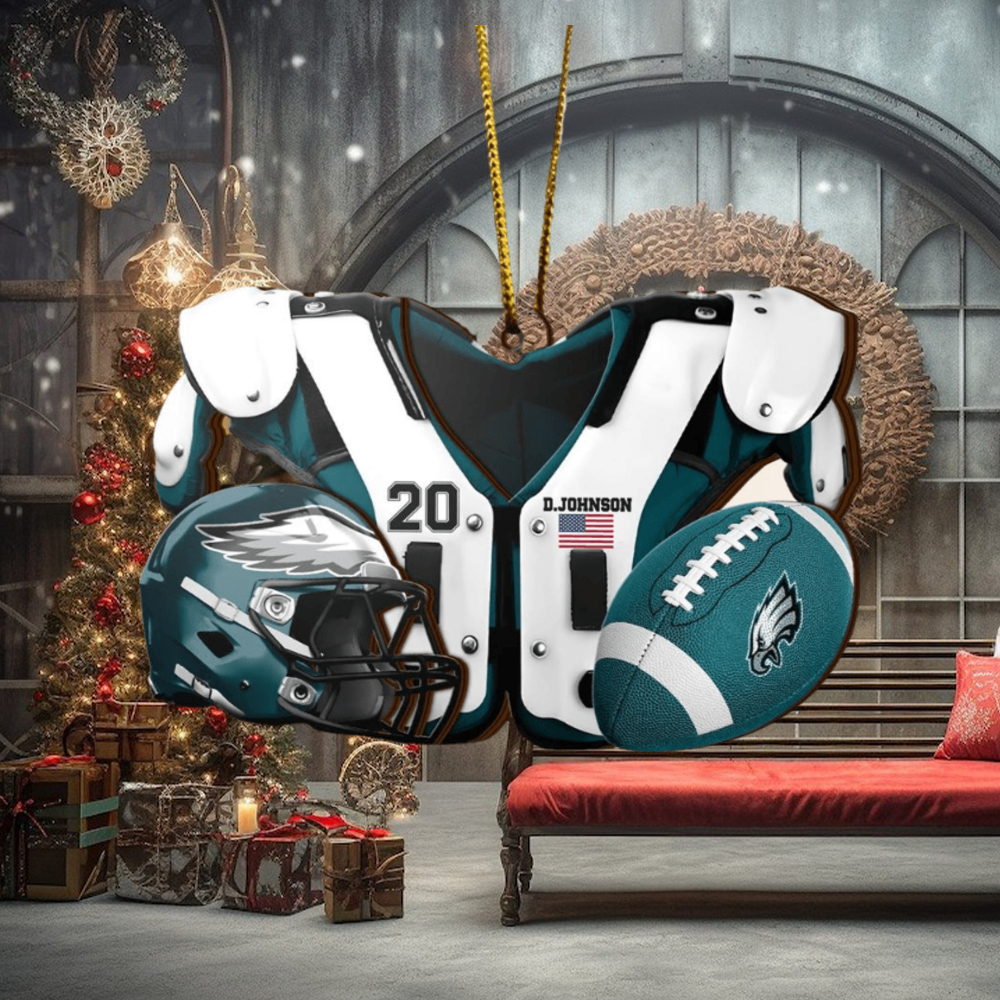 Philadelphia Eagles NFL Sport Ornament Custom Your Name And Number Philadelphia Eagles NFL Sport Ornament Custom Your Name And Number