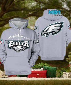 Philadelphia Eagles NFL Team Gray Hoodie