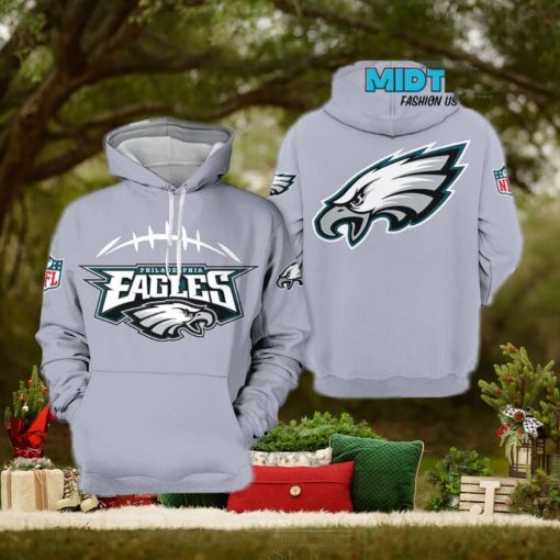 Philadelphia Eagles NFL Team Gray Hoodie