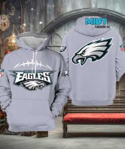 Philadelphia Eagles NFL Team Gray Hoodie