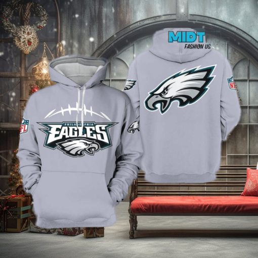 Philadelphia Eagles NFL Team Gray Hoodie