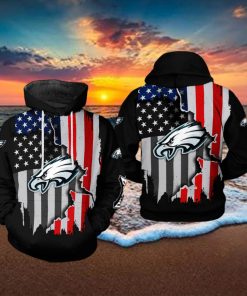 Philadelphia Eagles NFL US Flag Team 3D Printed Hoodie Ver 1