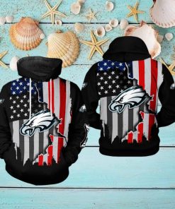 Philadelphia Eagles NFL US Flag Team 3D Printed Hoodie Ver 1