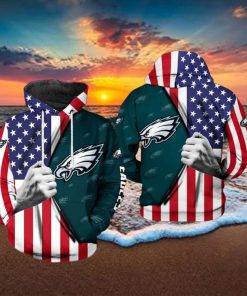 Philadelphia Eagles NFL US Flag Team 3D Printed Hoodie