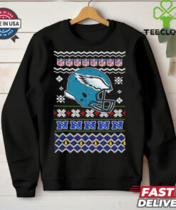 Philadelphia Eagles NFL football Christmas helmet shirt