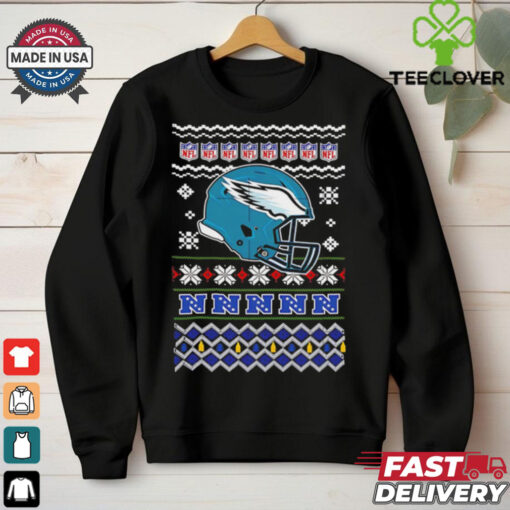 Philadelphia Eagles NFL football Christmas helmet shirt