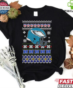 Philadelphia Eagles NFL football Christmas helmet shirt