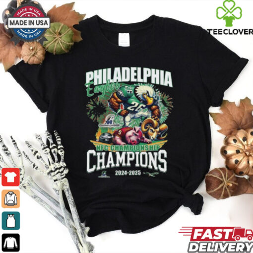 Philadelphia Eagles Nfc Championship Champions 2024 2025 T Shirt