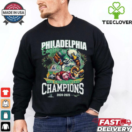Philadelphia Eagles Nfc Championship Champions 2024 2025 T Shirt