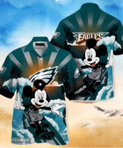 Philadelphia Eagles NFL All Over Print Short Sleeves Hawaiian Shirt