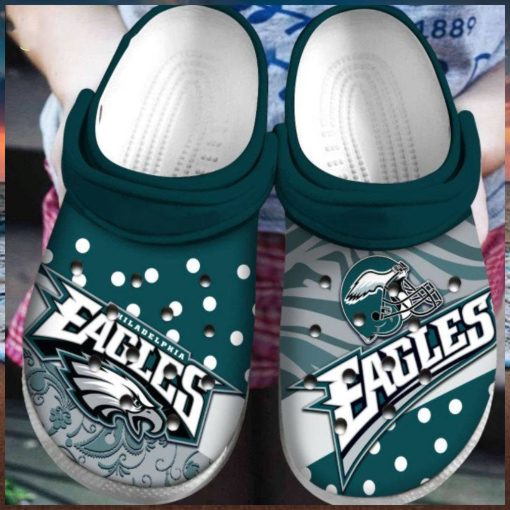 Philadelphia Eagles Nfl Football Crocs Clog Shoes