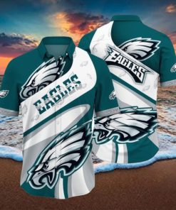 Philadelphia Eagles Nfl Hawaiian Shirt 3D Printed Aloha Shirt For Men Women