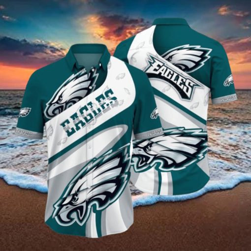Philadelphia Eagles Nfl Hawaiian Shirt 3D Printed Aloha Shirt For Men Women