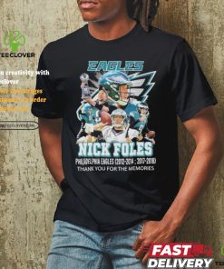 Philadelphia Eagles Nick Foles Thank You For The Memories Signatures Shirt