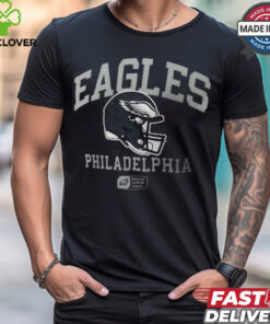 Philadelphia Eagles Nike Anthracite Helmet Essential T Shirt 1 Philadelphia Eagles Nike Anthracite Helmet Essential T Shirt