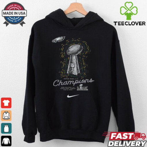 Philadelphia Eagles Nike Preschool Super Bowl LIX Champions Lombardi Trophy T Shirt