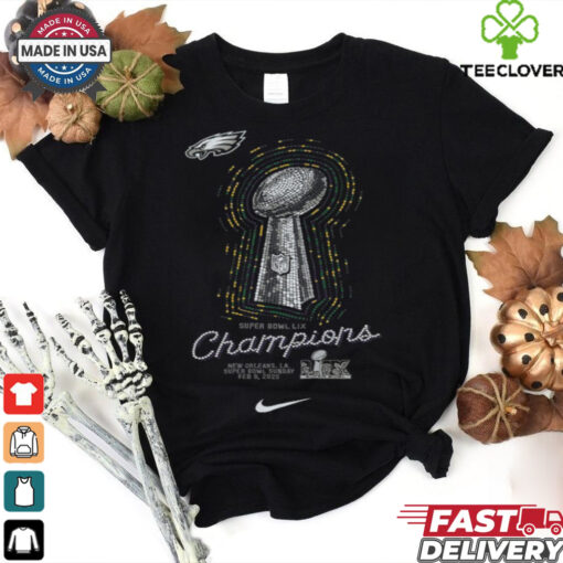 Philadelphia Eagles Nike Preschool Super Bowl LIX Champions Lombardi Trophy T Shirt
