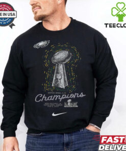 Philadelphia Eagles Nike Preschool Super Bowl LIX Champions Lombardi Trophy T Shirt