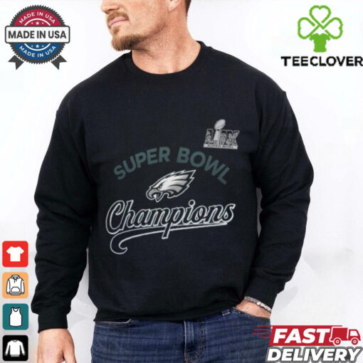 Philadelphia Eagles Nike Unisex Super Bowl LIX Champions Tailsweep T Shirt