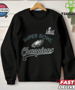 Philadelphia Eagles Nike Unisex Super Bowl LIX Champions Tailsweep T Shirt