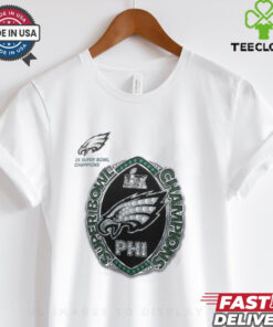 Philadelphia Eagles Nike Women’s Two Time Super Bowl Champions Ring T Shirt