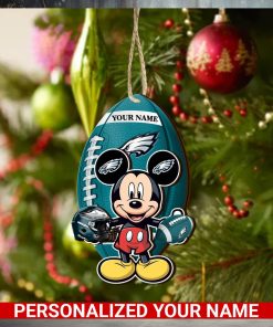 Philadelphia Eagles Personalized Your Name Mickey Mouse And NFL Team Ornament SP161023185ID03