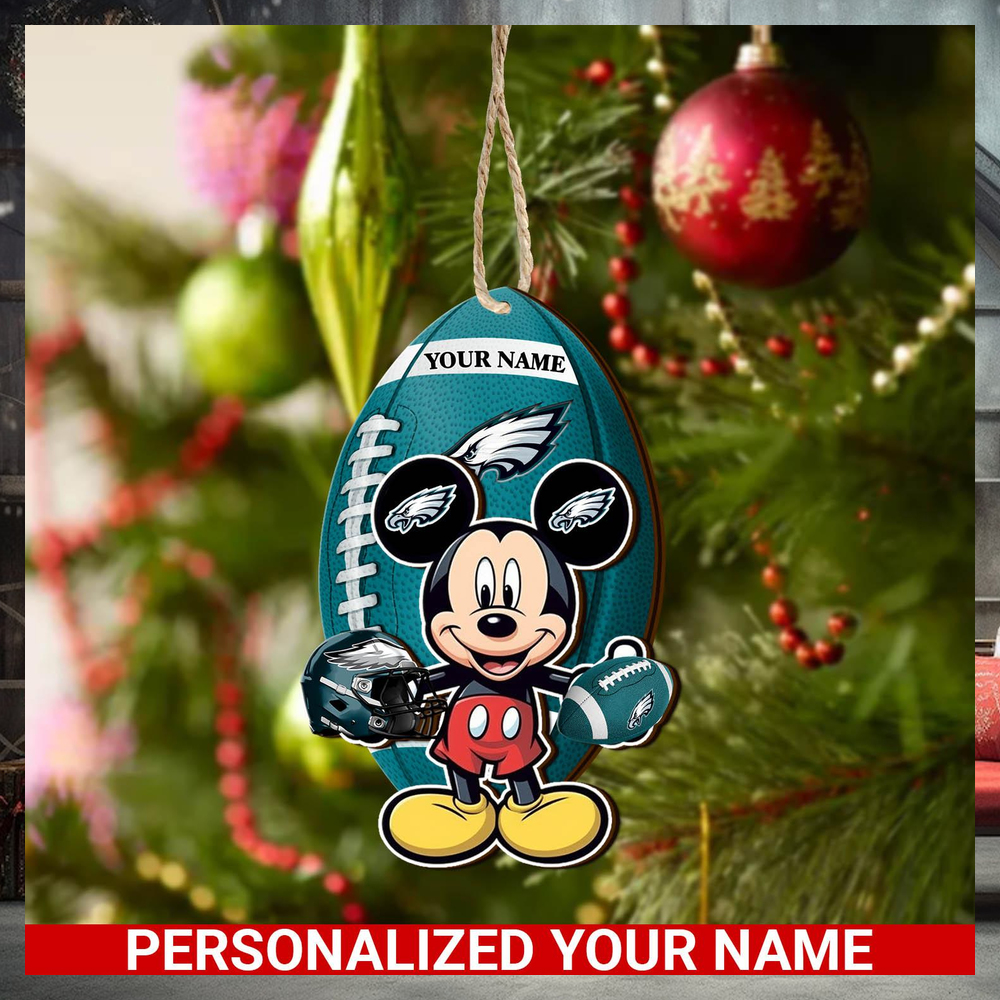 Philadelphia Eagles Personalized Your Name Mickey Mouse And NFL Team Ornament SP161023185ID03 Philadelphia Eagles Personalized Your Name Mickey Mouse And NFL Team Ornament SP161023185ID03