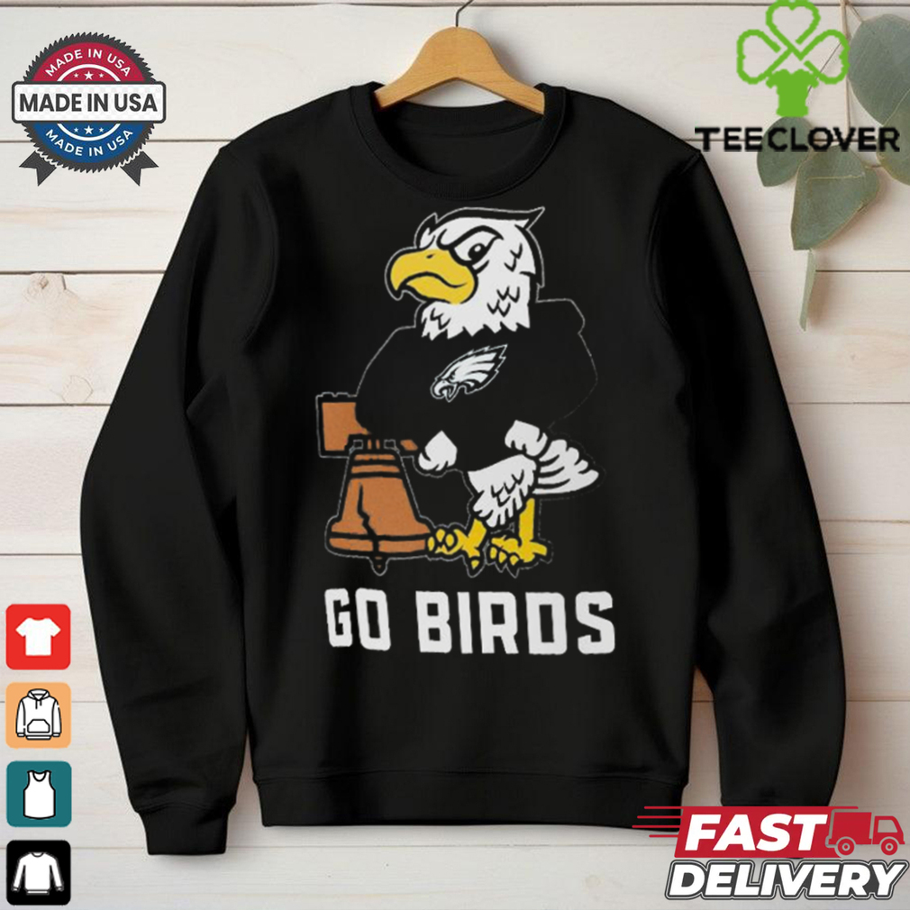 Philadelphia Eagles Philadelphia Phillies Go Birds Mascot Bell T shirts Philadelphia Eagles Philadelphia Phillies Go Birds Mascot Bell T shirts