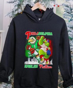 Philadelphia Eagles Phillies mascot skyline hoodie, sweater, longsleeve, shirt v-neck, t-shirt