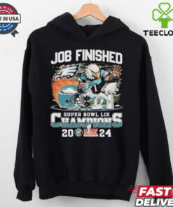 Philadelphia Eagles Philly Joe Finished Super Bowl LIX Champions 2024 Mascot T shirts