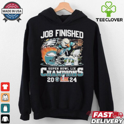 Philadelphia Eagles Philly Joe Finished Super Bowl LIX Champions 2024 Mascot T shirts