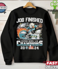 Philadelphia Eagles Philly Joe Finished Super Bowl LIX Champions 2024 Mascot T shirts