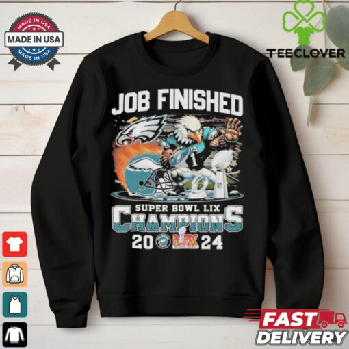 Philadelphia Eagles Philly Joe Finished Super Bowl LIX Champions 2024 Mascot T shirts