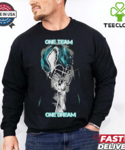 Philadelphia Eagles Philly One Team One Dream Helmet Hand T Shirts