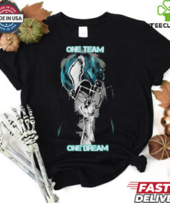 Philadelphia Eagles Philly One Team One Dream Helmet Hand T Shirts