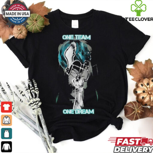 Philadelphia Eagles Philly One Team One Dream Helmet Hand T Shirts