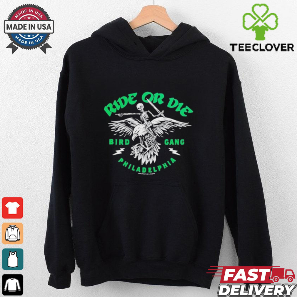 Philadelphia Eagles Philly Ride Or Die Bird Gang Skeleton Knife T shirts Philadelphia Eagles Philly Ride Or Die Bird Gang Skeleton Knife T shirts
