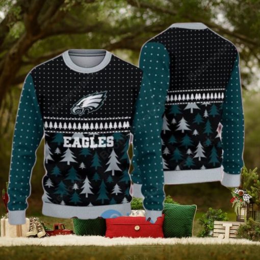 Philadelphia Eagles Pine Trees Ugly Christmas Sweater