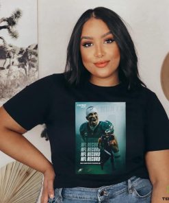 Philadelphia Eagles Player Jalen Hurts Got New NFL Record Of Single Season Rushing Touchdowns NFL Official Poster shirt