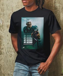 Philadelphia Eagles Player Jalen Hurts Got New NFL Record Of Single Season Rushing Touchdowns NFL Official Poster shirt