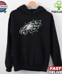 Philadelphia Eagles Primary Logo Holiday Lights T Shirt